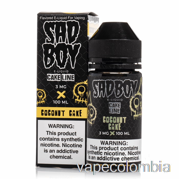 Vape Recargable Pastel De Coco - Sadboy - 100ml 6mg